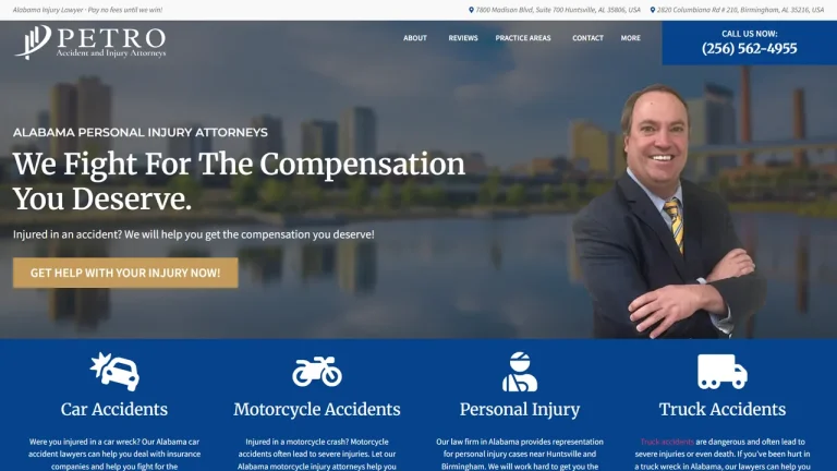 Petro Accident and Injury Attorneys - Huntsville, AL - Attorney in Huntsville