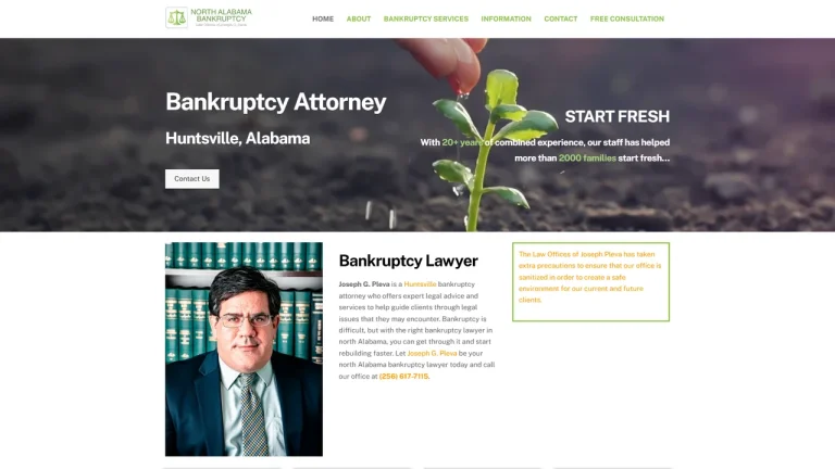 Bankruptcy Law Offices of Joseph G. Pleva - Huntsville, AL - Attorney in Huntsville