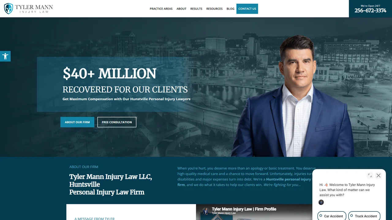 Tyler Mann Injury Law LLC - Huntsville, AL office in Huntsville, Alabama