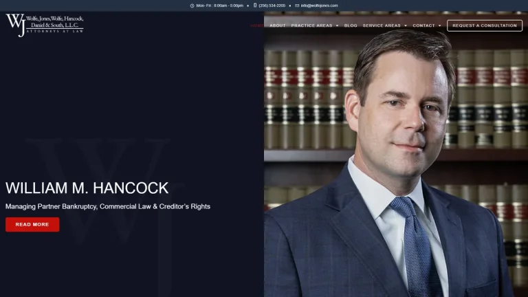 Wolfe, Jones, Wolfe, Hancock, Daniel & South LLC - Huntsville, AL - Attorney in Huntsville