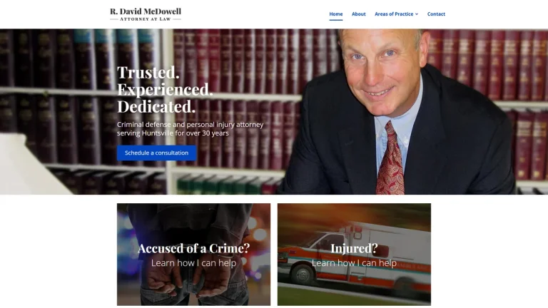 R. David McDowell, Attorney at Law - Huntsville, AL - Attorney in Huntsville