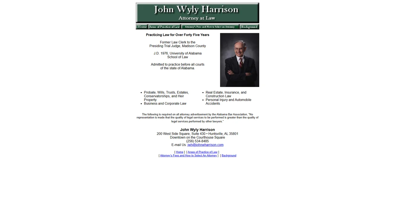 Attorney John Wyly Harrison - Huntsville, AL office in Huntsville, Alabama