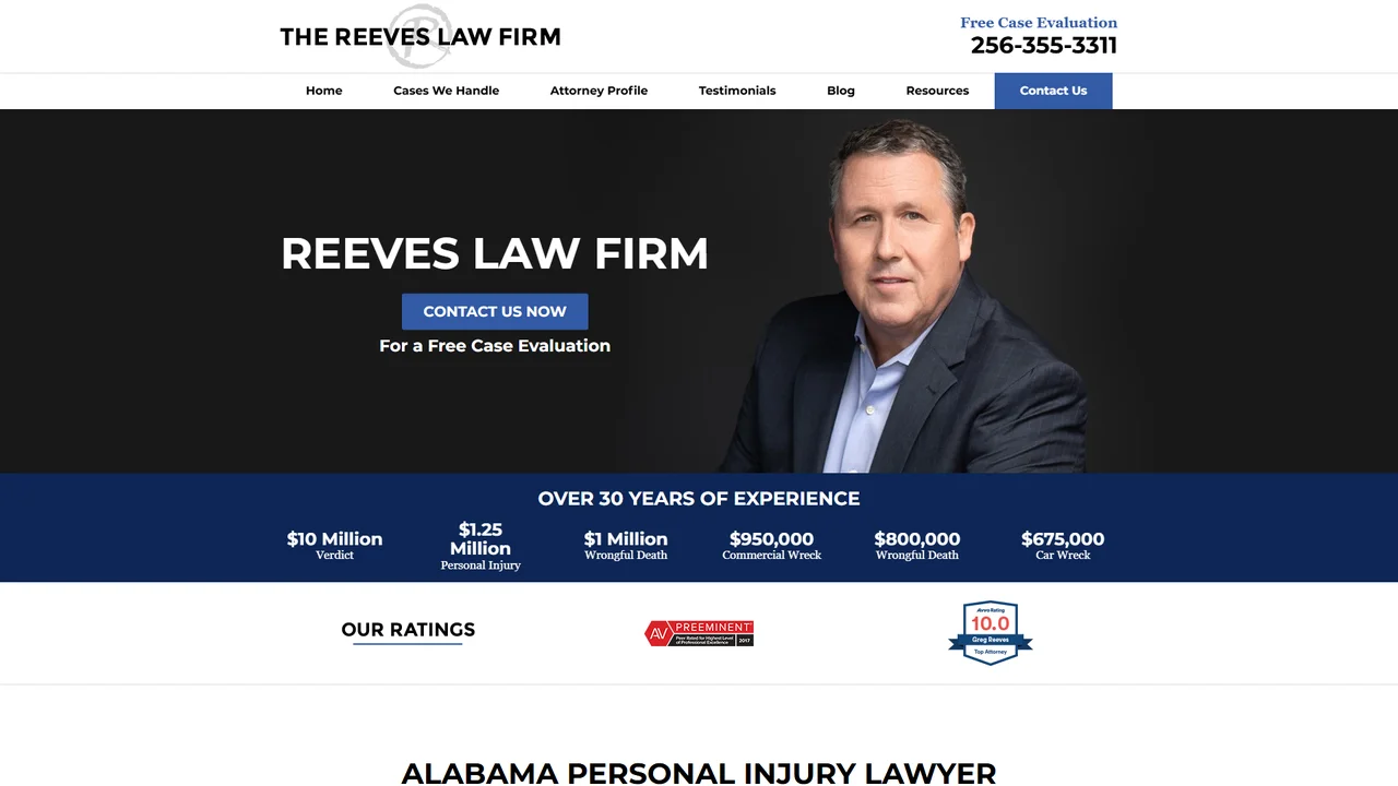The Reeves Law Firm - Huntsville, AL office in Huntsville, Alabama