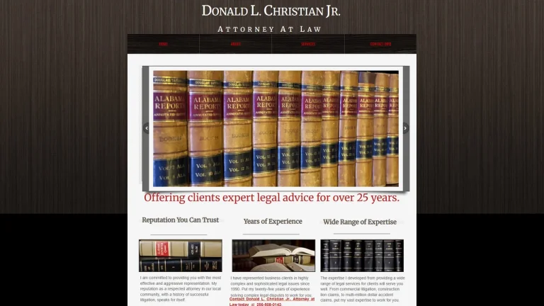 Donald Christian Law, LLC - Huntsville, AL - Attorney in Huntsville