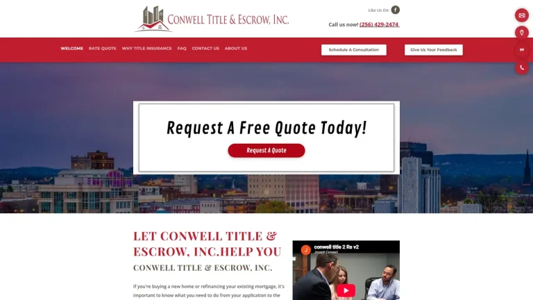 Conwell Title and Escrow, Inc. - Huntsville, AL - Attorney in Huntsville