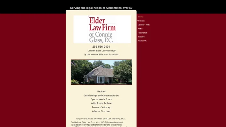Elder Law Firm of Connie Glass, P.C. - Huntsville, AL - Attorney in Huntsville