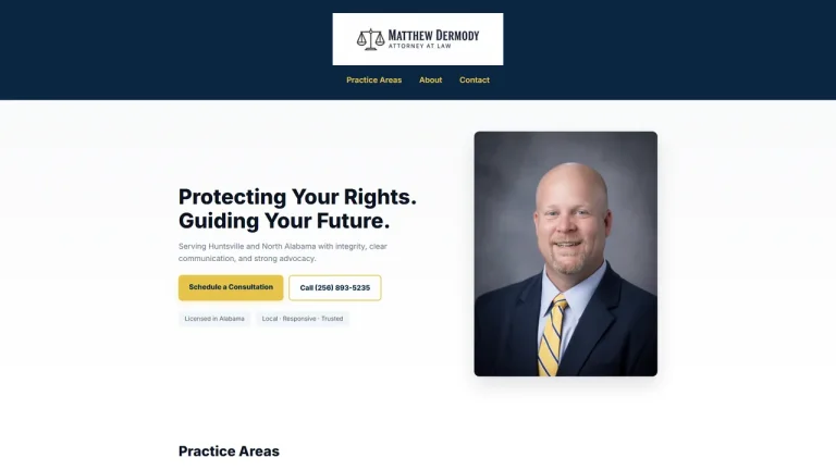 Matthew Dermody Attorney at Law - Huntsville, AL - Attorney in Huntsville