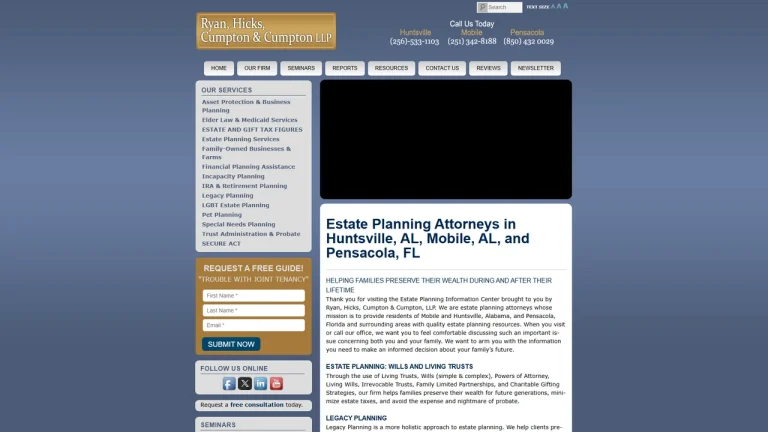 Ryan, Hicks, Cumpton & Cumpton LLP - Huntsville, AL - Attorney in Huntsville