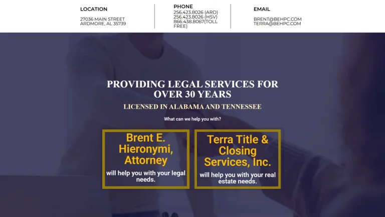 Brent Hieronymi Law Office - Huntsville, AL - Attorney in Huntsville