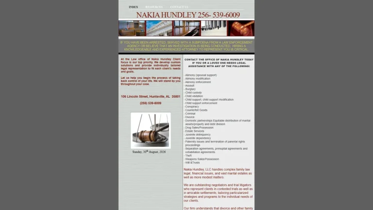 Nakia F Hundley, LLC - Huntsville, AL - Attorney in Huntsville