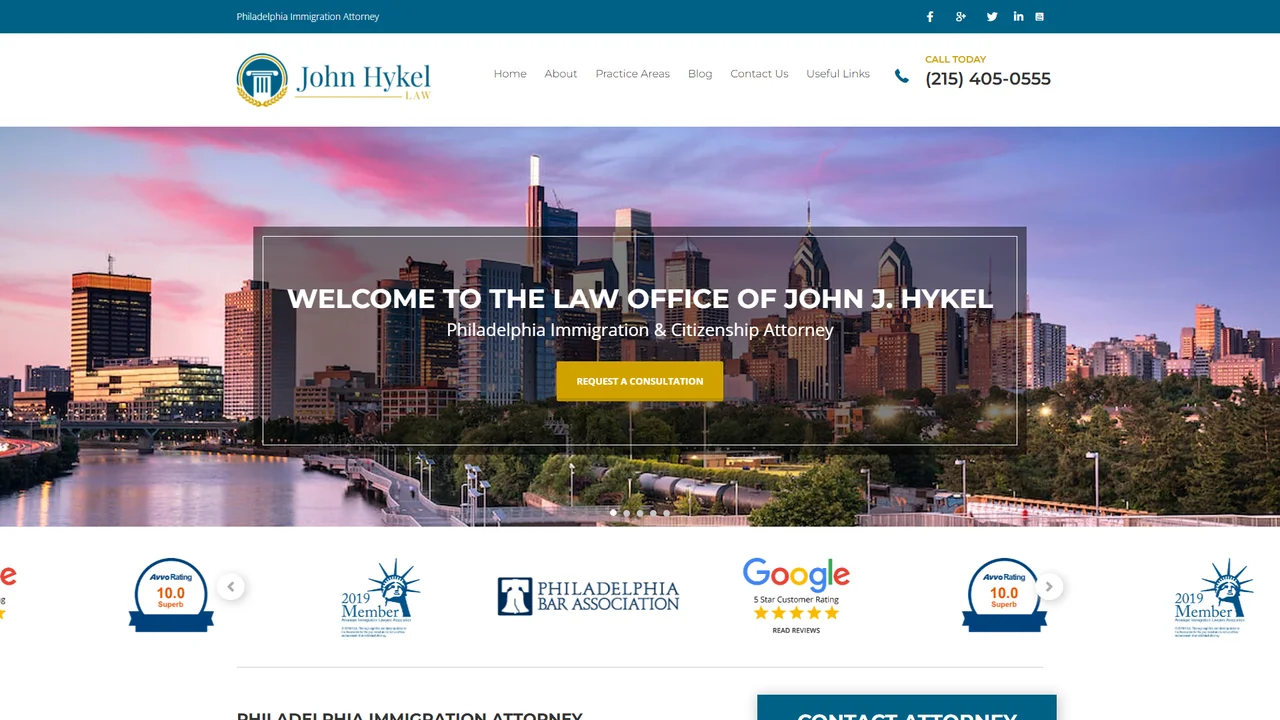 Law Office of John J. Hykel - Philadelphia, PA office in Philadelphia, Pennsylvania