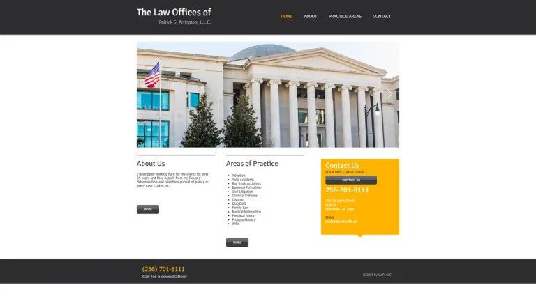 The Law Offices Of Patrick S. Arrington, L.L.C. - Huntsville, AL - Attorney in Huntsville