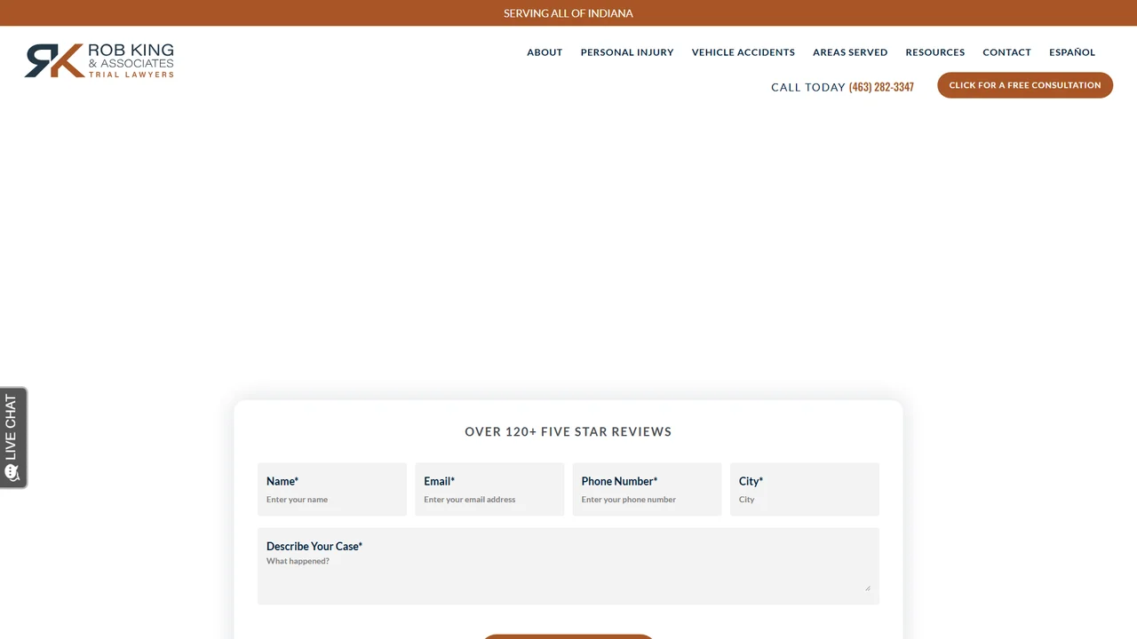 Rob King & Associates, Trial Lawyers Indianapolis - Indianapolis, IN office in Indianapolis, Indiana