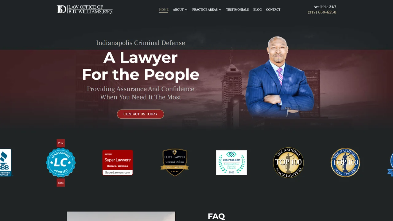 Law Office of B.D. Williams - Indianapolis, IN office in Indianapolis, Indiana