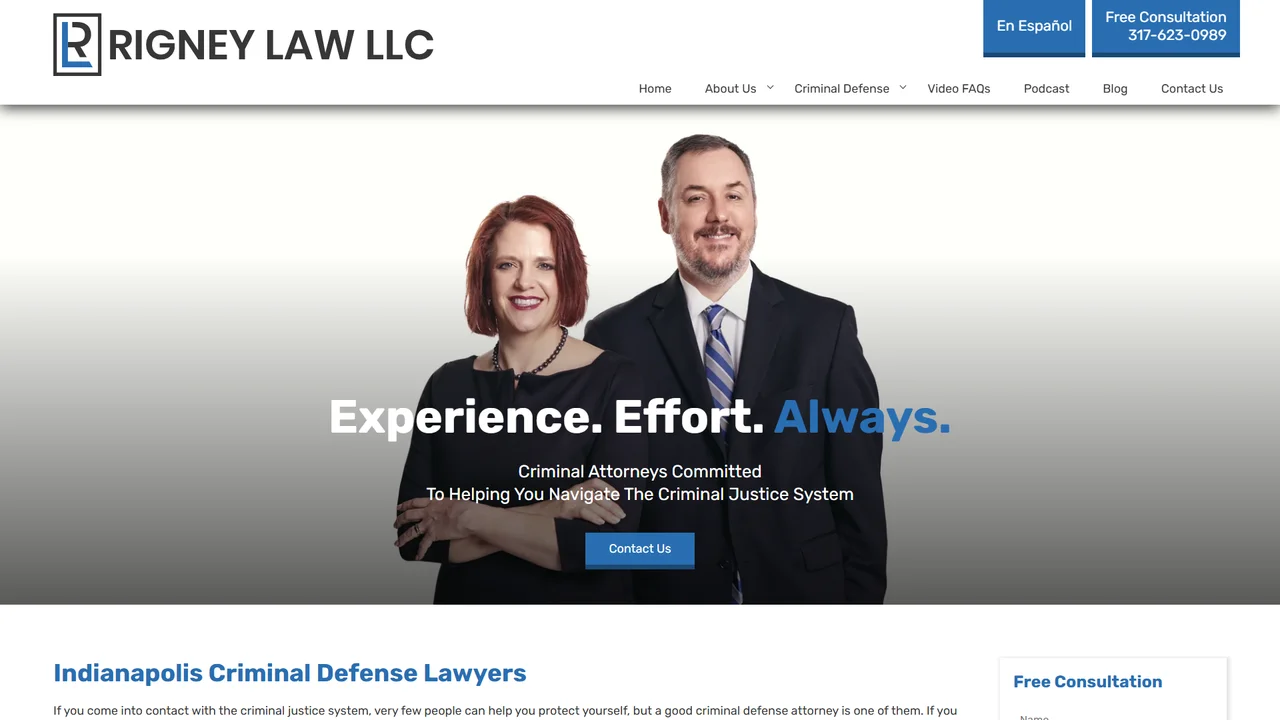 Rigney Law LLC - Indianapolis, IN office in Indianapolis, Indiana