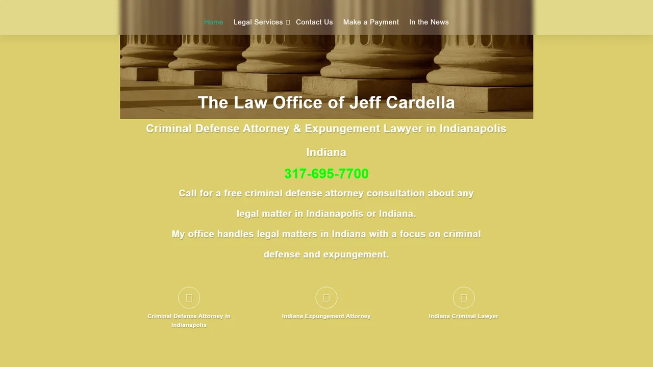 Law Office of Jeff Cardella - Indianapolis, IN office in Indianapolis, Indiana
