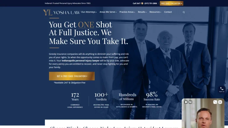 Yosha Law, Injury & Accident Lawyers - Indianapolis, IN - Attorney in Indianapolis