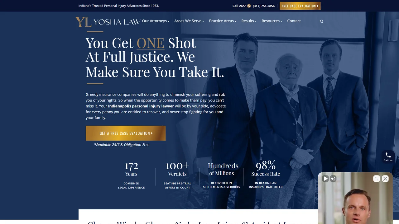 Yosha Law, Injury & Accident Lawyers - Indianapolis, IN office in Indianapolis, Indiana