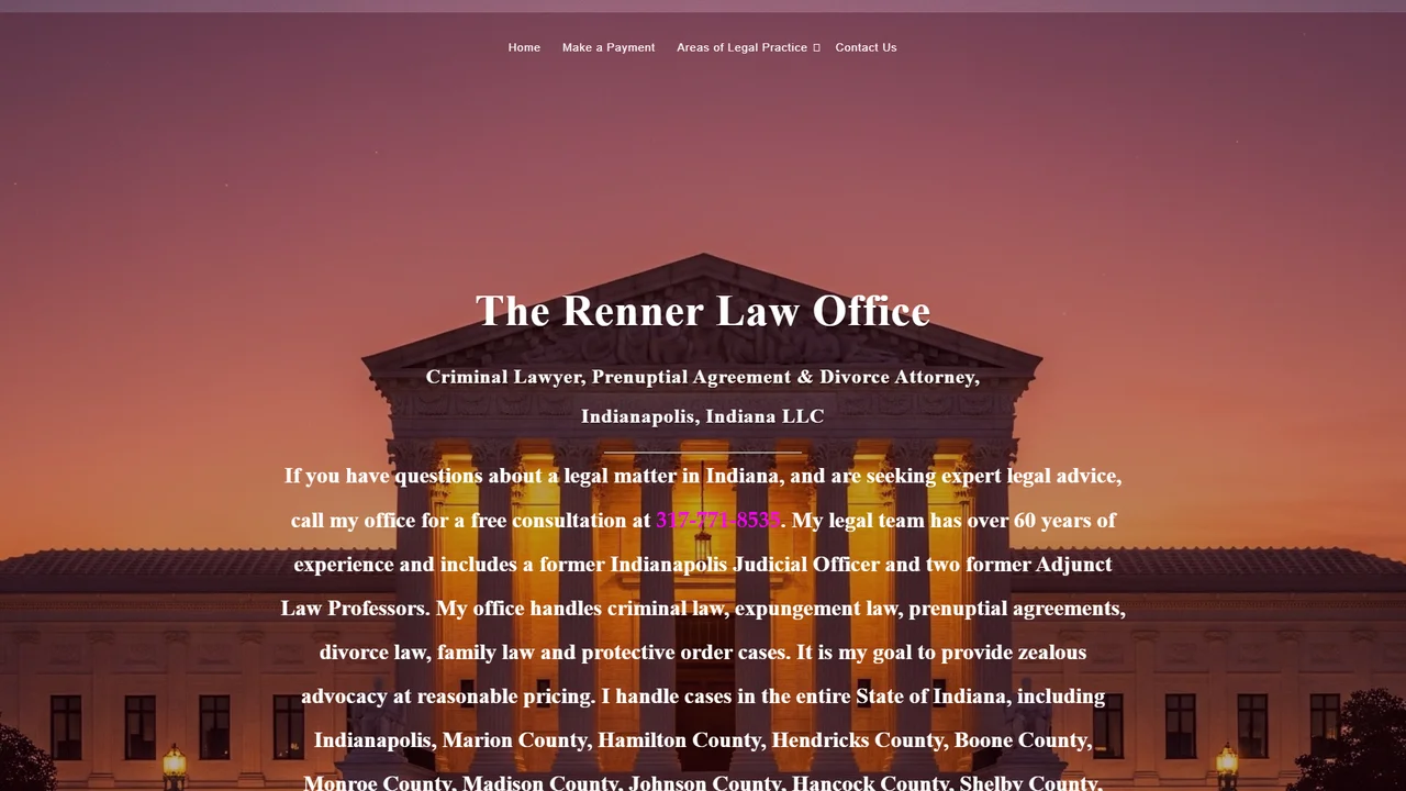 Renner Law Office | Criminal & Family Attorney - Indianapolis, IN office in Indianapolis, Indiana