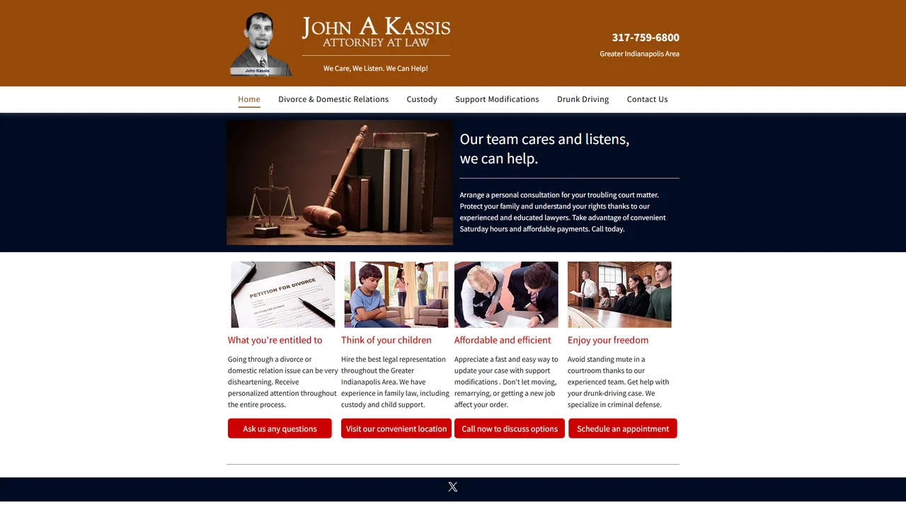 John A Kassis Attorney At Law - Indianapolis, IN office in Indianapolis, Indiana