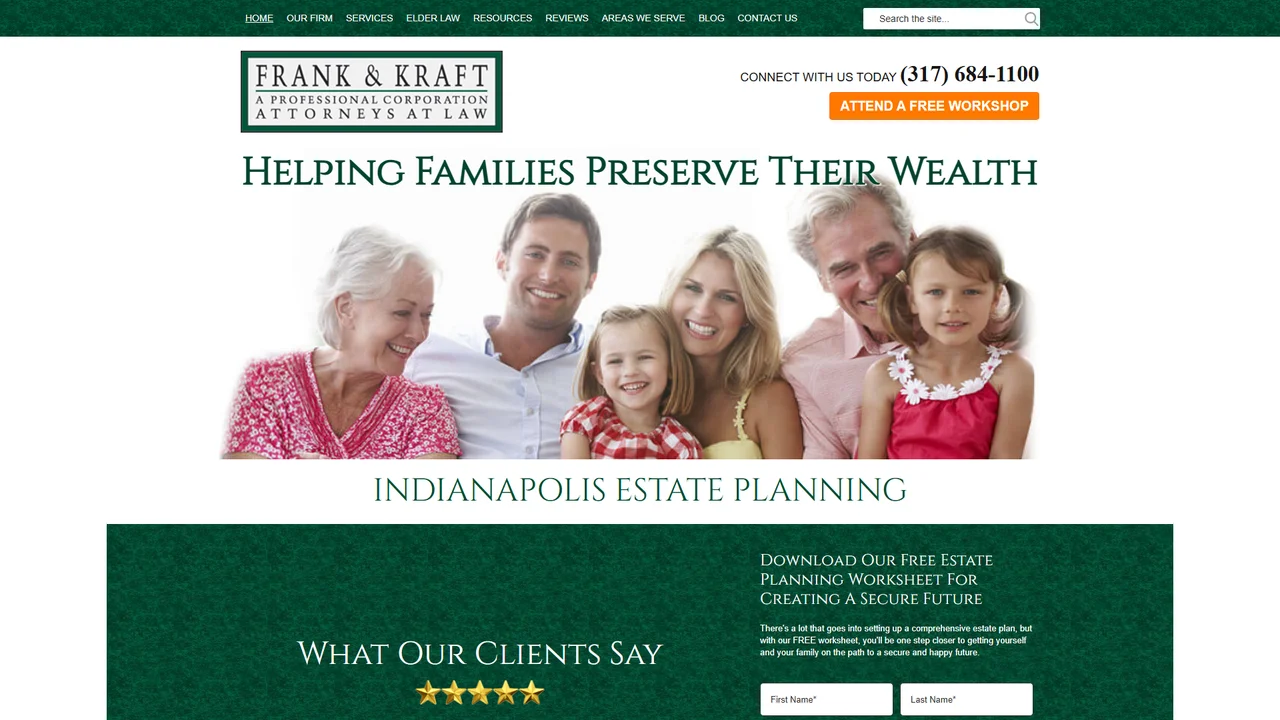 Frank & Kraft, Attorneys at Law - Indianapolis, IN office in Indianapolis, Indiana