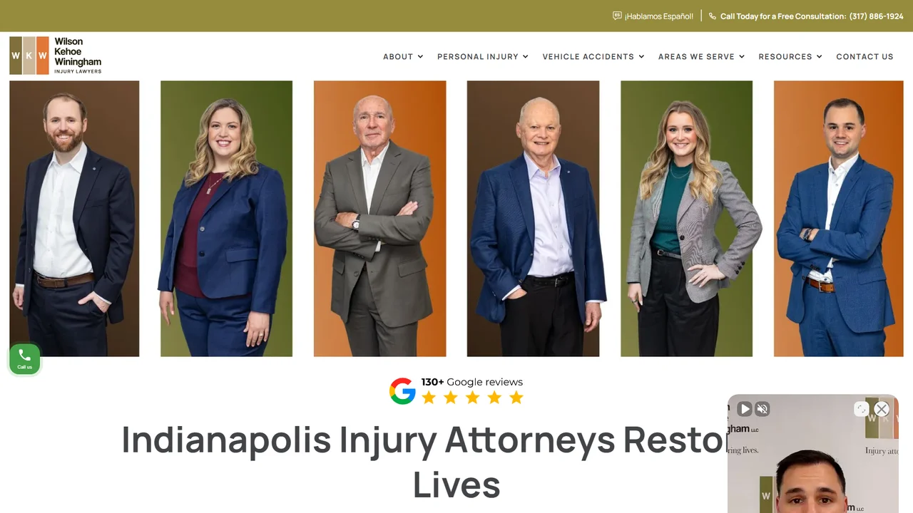Wilson Kehoe Winingham Injury Lawyers - Indianapolis, IN office in Indianapolis, Indiana
