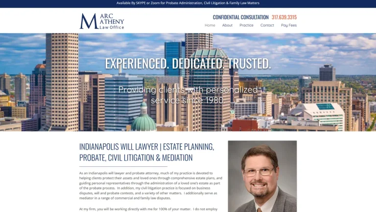 Marc W. Matheny, Attorney at Law - Indianapolis, IN - Attorney in Indianapolis
