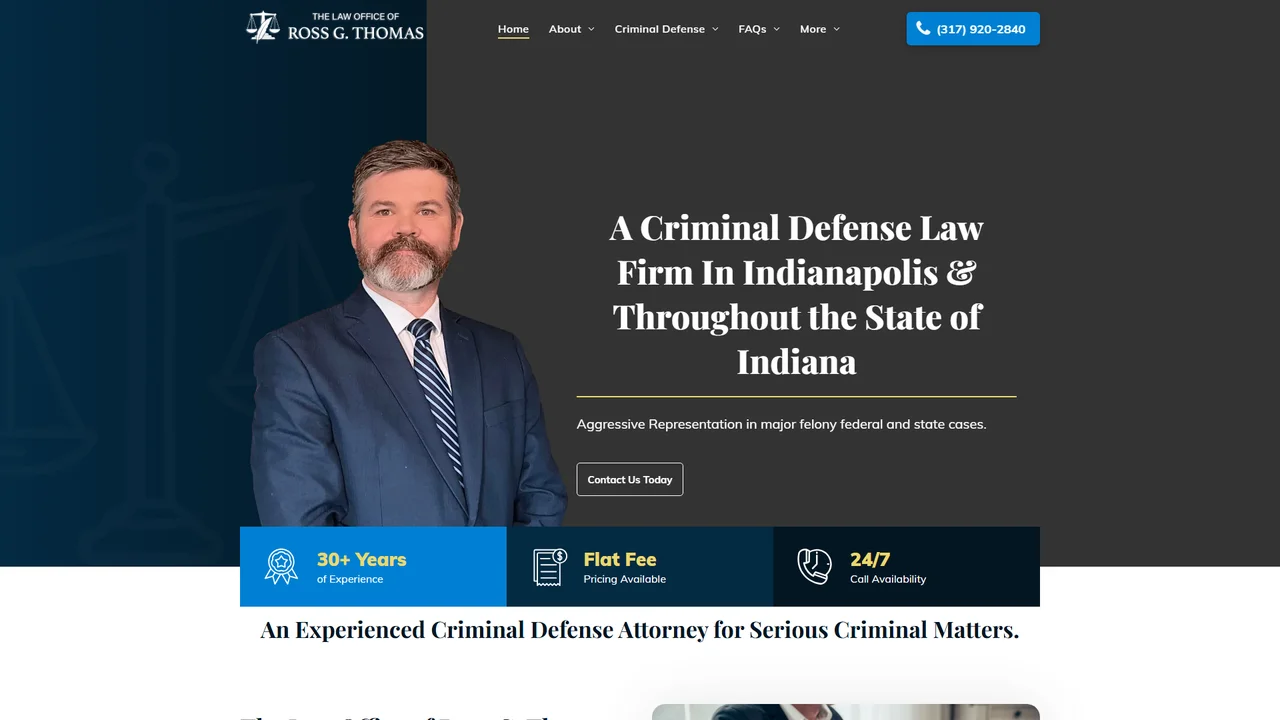 The Law Office of Ross G. Thomas - Indianapolis, IN office in Indianapolis, Indiana
