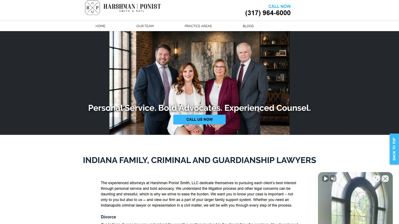 Harshman Ponist Smith & Rayl, LLC - Indianapolis, IN office in Indianapolis, Indiana