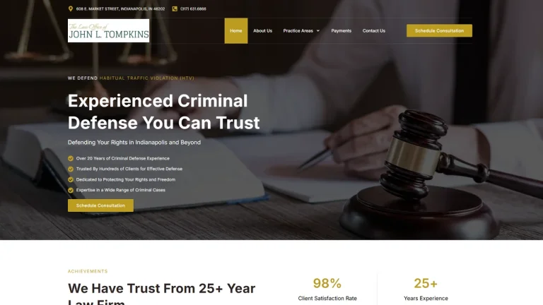 The Law Office of John L. Tompkins - Indianapolis, IN - Attorney in Indianapolis