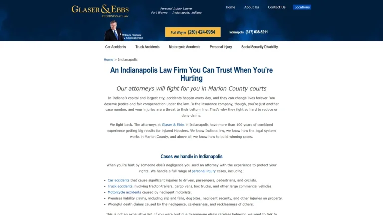 Glaser & Ebbs - Indianapolis, IN - Attorney in Indianapolis