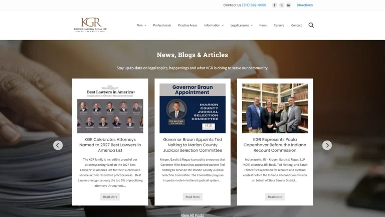 Kroger Gardis & Regas, LLP - Indianapolis, IN - Attorney in Indianapolis