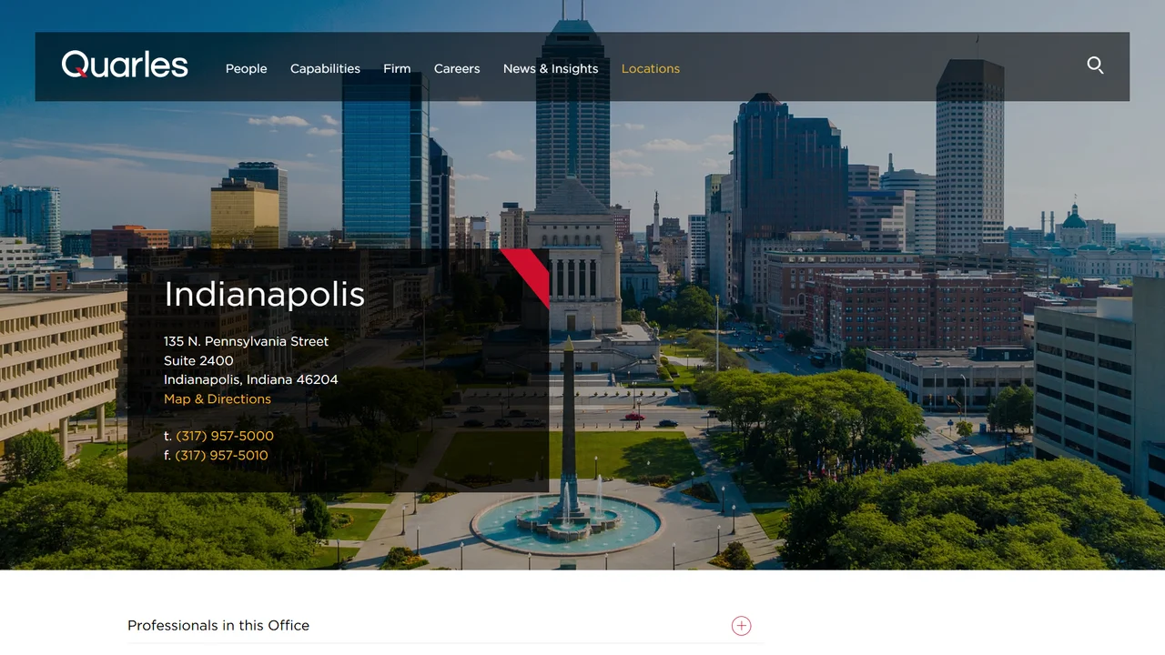 Quarles and Brady LLP - Indianapolis, IN office in Indianapolis, Indiana