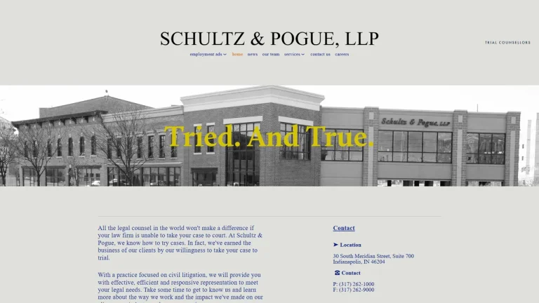 Schultz & Pogue, LLP - Indianapolis, IN - Attorney in Indianapolis