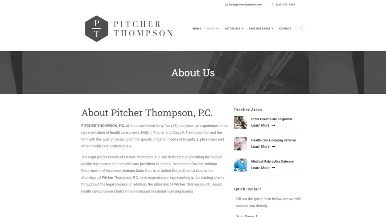 Pitcher Thompson P.C. - Indianapolis, IN - Attorney in Indianapolis