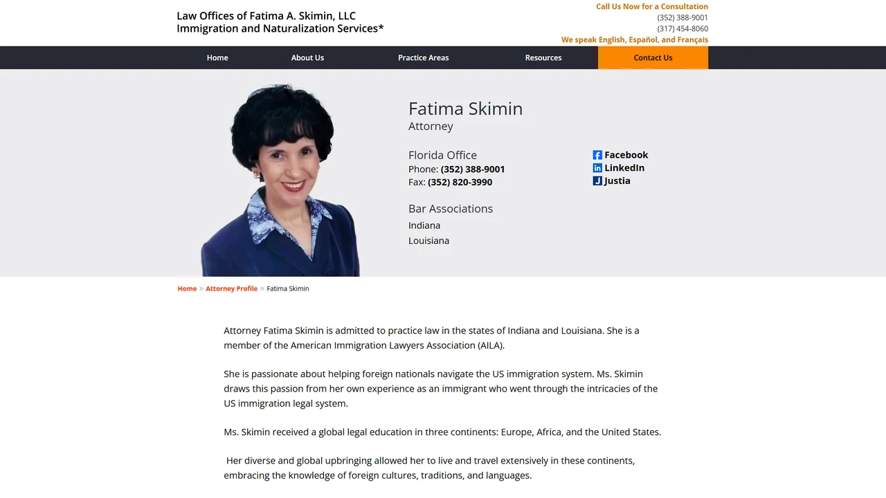 Law Office of Fatima Skimin - Indianapolis, IN office in Indianapolis, Indiana