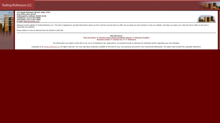 Yarling & Robinson - Indianapolis, IN - Attorney in Indianapolis