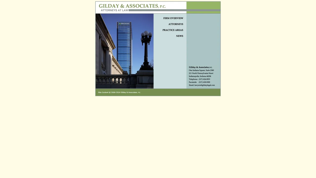 Gilday & Associates, P.C. - Indianapolis, IN office in Indianapolis, Indiana