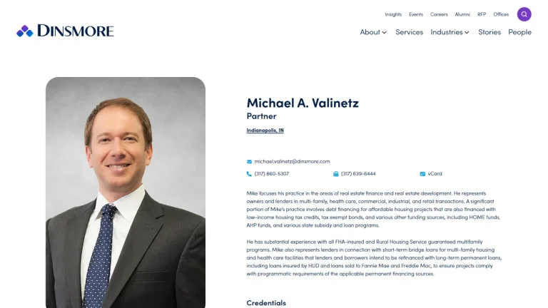 Michael A. Valinetz - Dinsmore & Shohl LLP - Indianapolis, IN - Attorney in Indianapolis