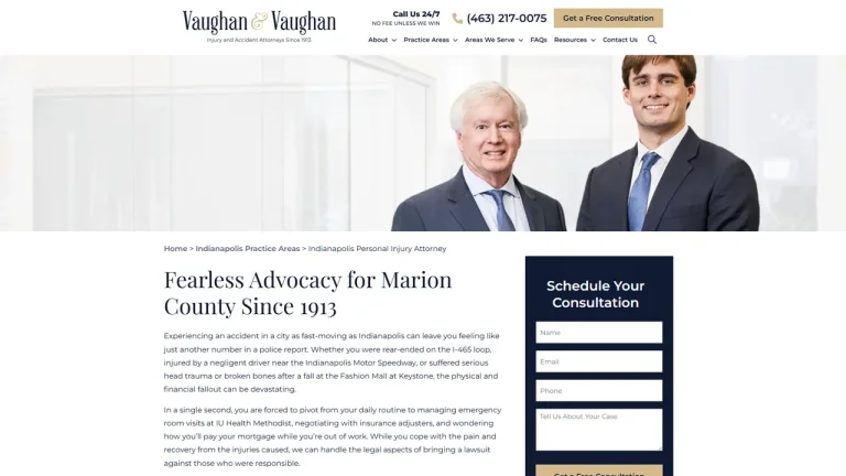 Vaughan and Vaughan Injury and Accident Attorneys - Indianapolis, IN - Attorney in Indianapolis