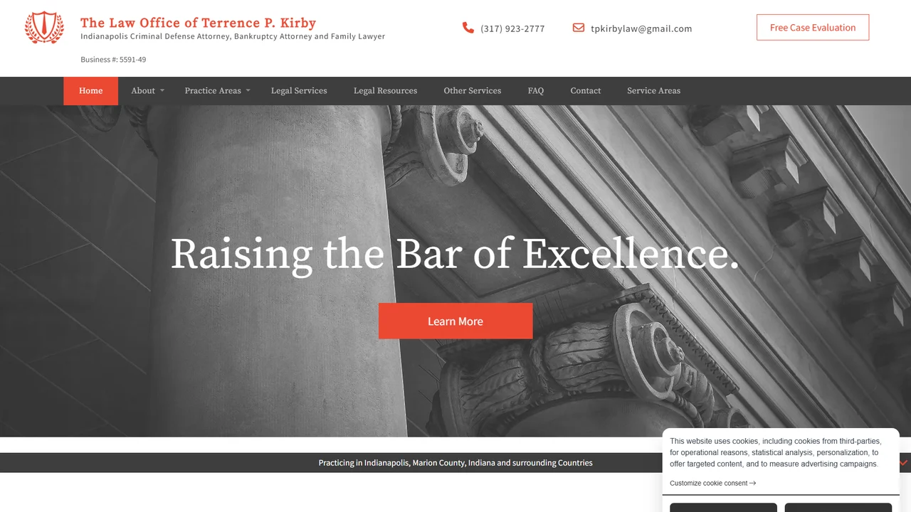 The Law Office of Terrence P. Kirby - Indianapolis, IN office in Indianapolis, Indiana