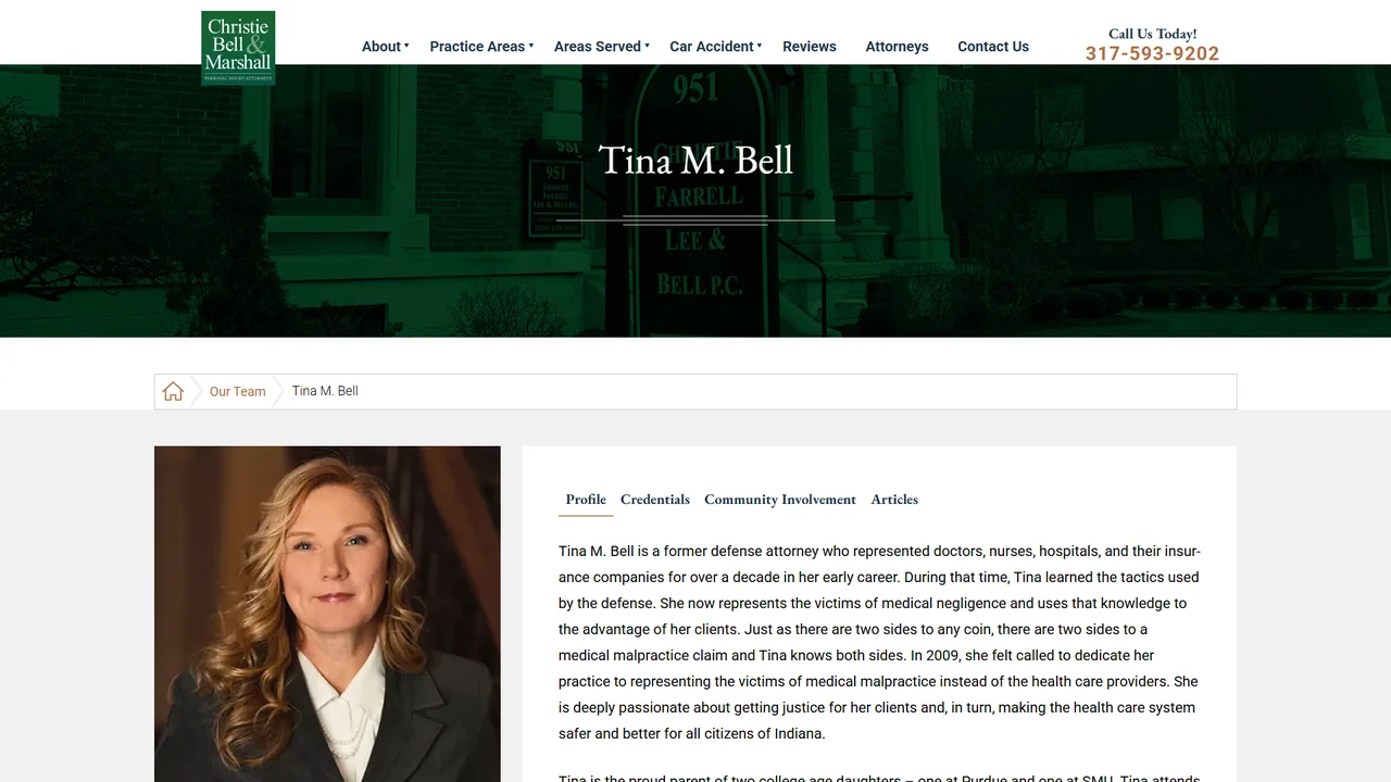Tina Bell, Esq. - Christie Farrell Lee & Bell - Indianapolis, IN office in Indianapolis, Indiana