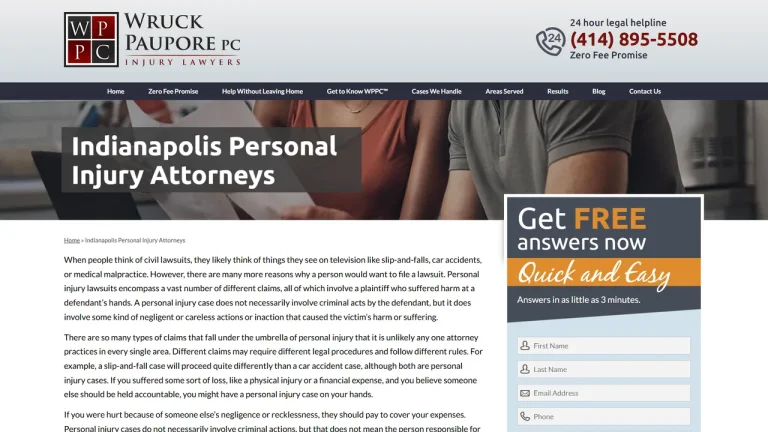 Wruck Paupore PC Injury Lawyers - Indianapolis, IN - Attorney in Indianapolis