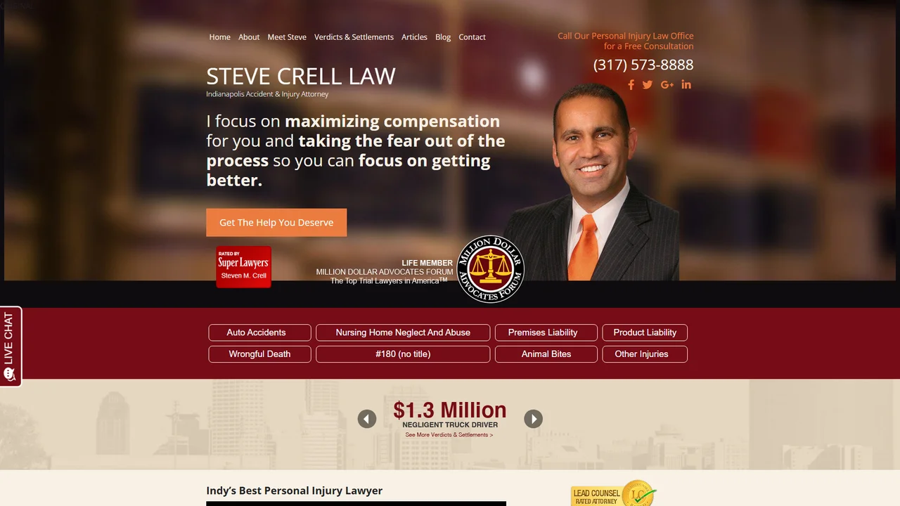 Steve Crell Law - Indianapolis, IN office in Indianapolis, Indiana