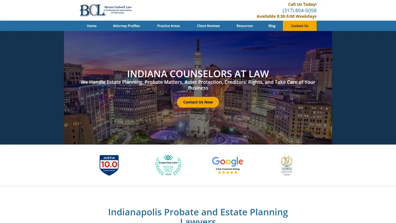 Barnes Cadwell Law - Indianapolis, IN office in Indianapolis, Indiana