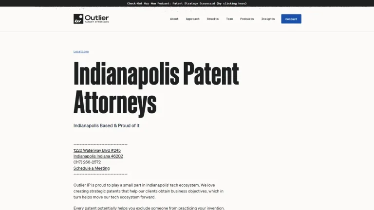 Outlier Patent Attorneys, PLLC - Indianapolis, IN - Attorney in Indianapolis