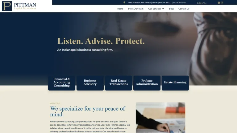 Pittman Legal & Tax Advisors - Indianapolis, IN - Attorney in Indianapolis