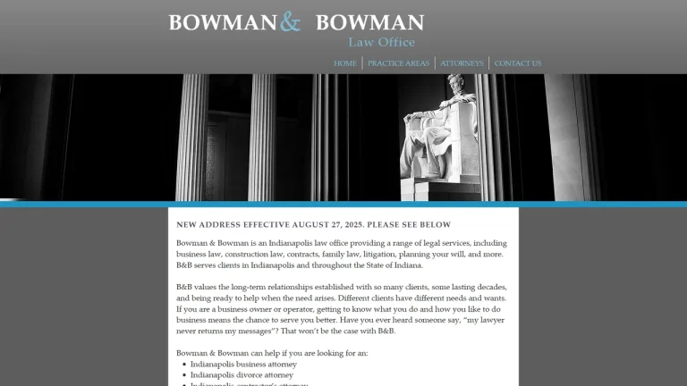 Bowman & Bowman - Indianapolis, IN - Attorney in Indianapolis