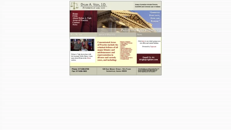 Dylan A Vigh Law Office LLC - Indianapolis, IN - Attorney in Indianapolis