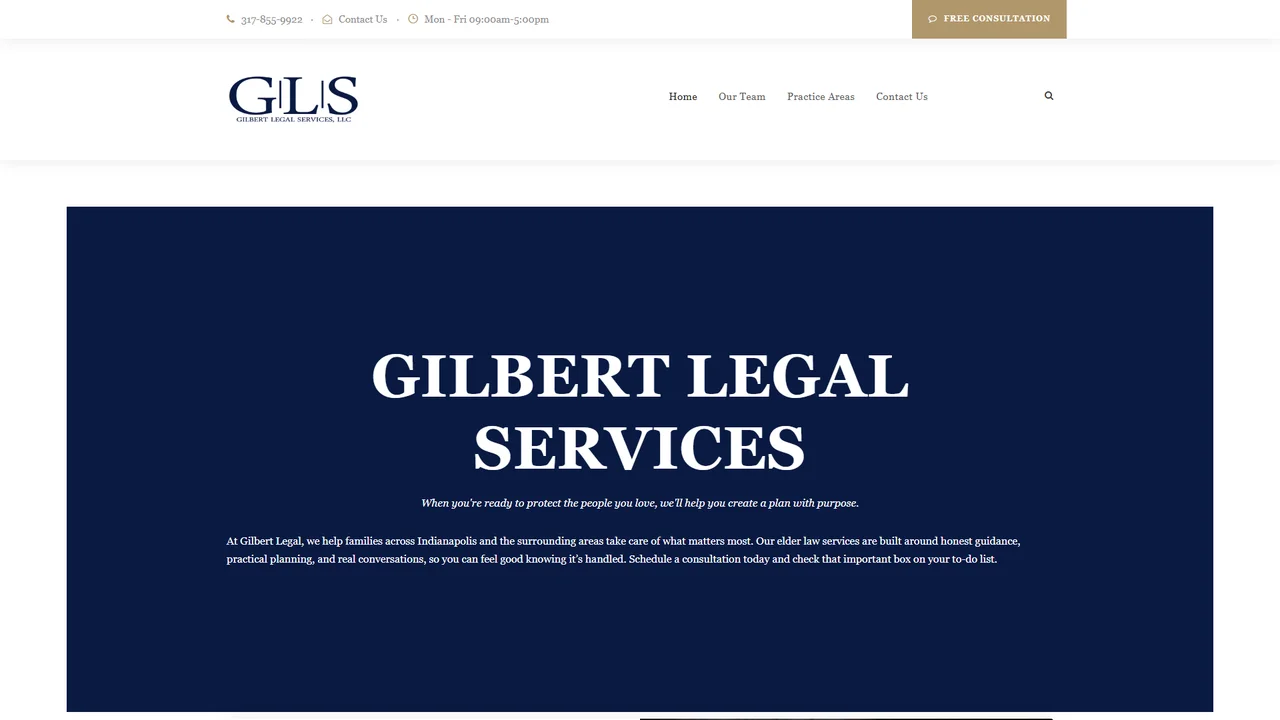 Gilbert Legal Services LLC - Indianapolis, IN office in Indianapolis, Indiana
